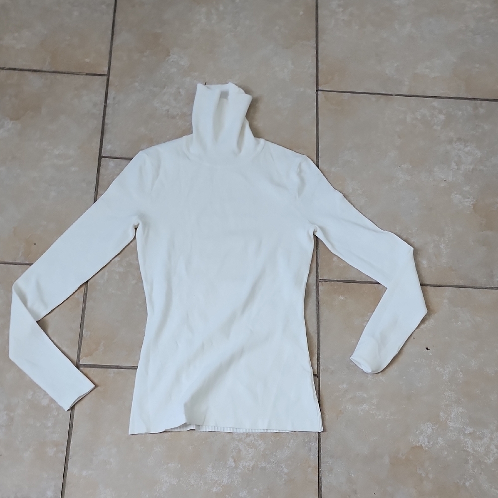 Diane Von Furstenberg White Knit Top Size Xs New No Trash